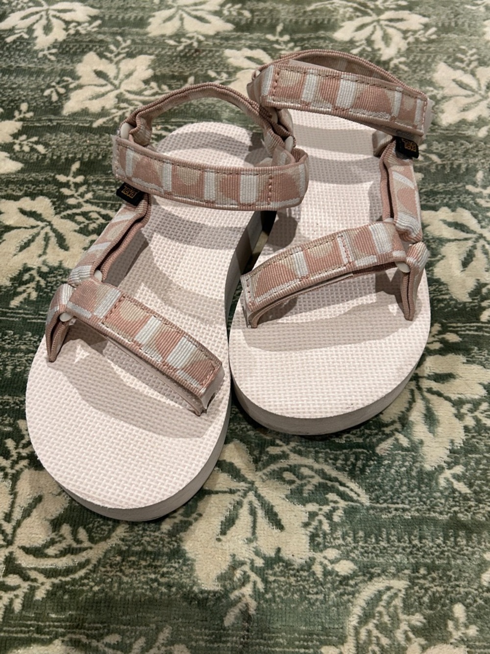 (8) Teva Women's Midform Universal Sandals Brown Sugar Tan Light Pink Platform